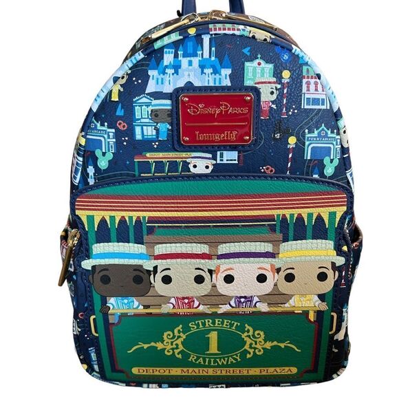 NWT Disney Parks Loungefly Mini Backpack - Dapper Dans - Main Street USA - Picture 1 of 4